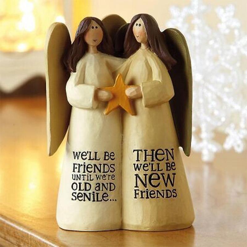 Celebrating Friendship Gifts Statue - Hand-Painted Sculptures Ornament