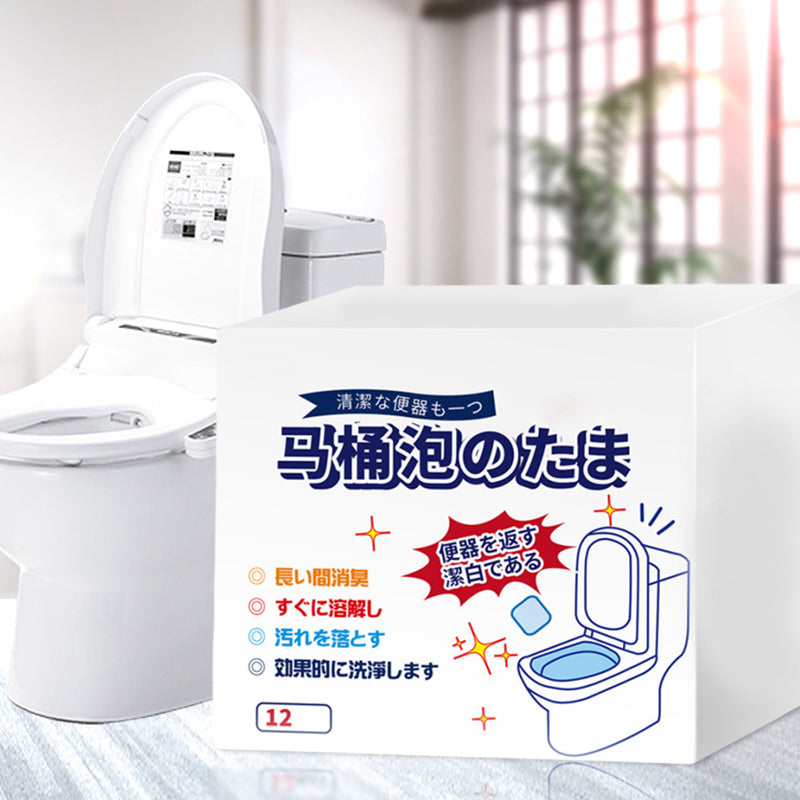 Effervescent tablets for cleaning toilets