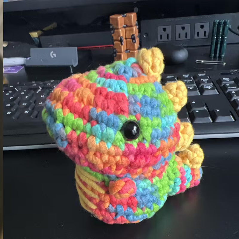 🌈Rainbow Dinosaur Crochet Kit