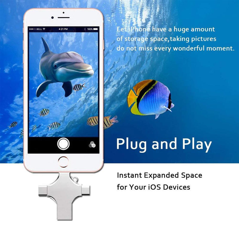 4 in 1 USB Reader And Flash Drive... Connect And Store Everything On A Single Piece