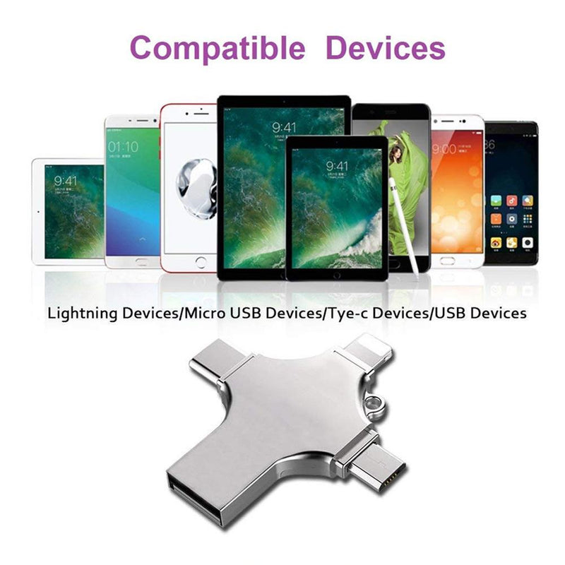 4 in 1 USB Reader And Flash Drive... Connect And Store Everything On A Single Piece