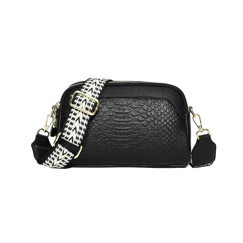 Crocodile Pattern Crossbody Bag