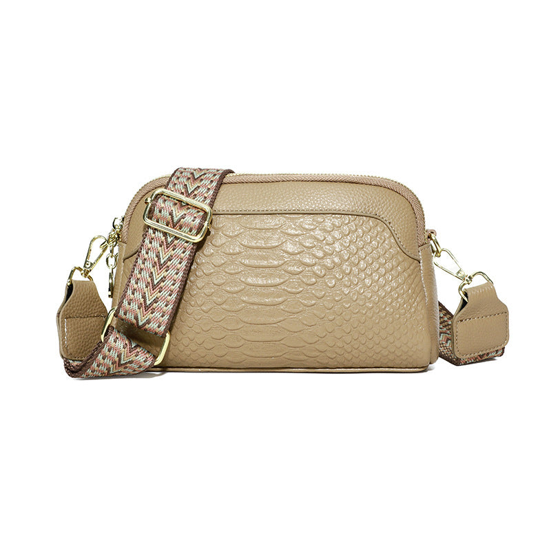 Crocodile Pattern Crossbody Bag