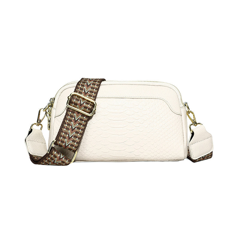 Crocodile Pattern Crossbody Bag