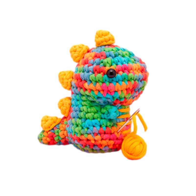 🌈Rainbow Dinosaur Crochet Kit