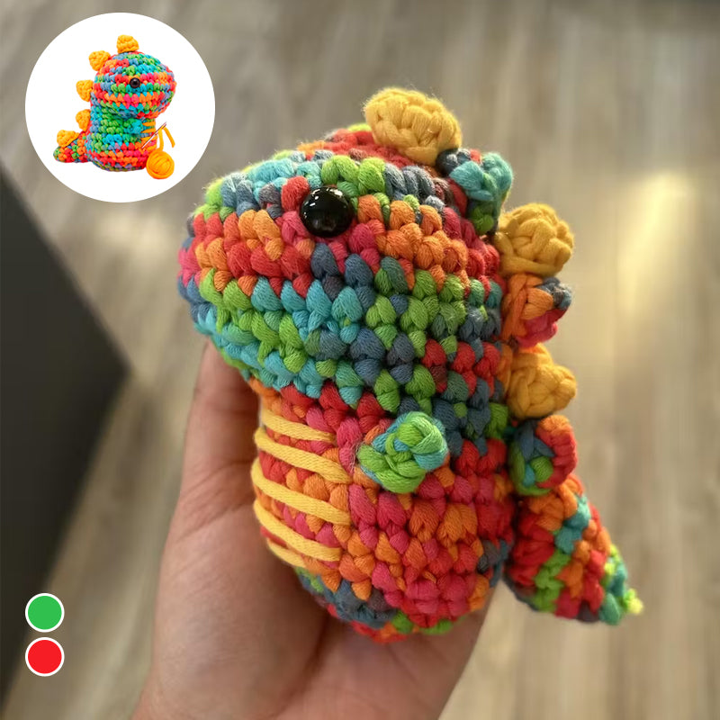 🌈Rainbow Dinosaur Crochet Kit