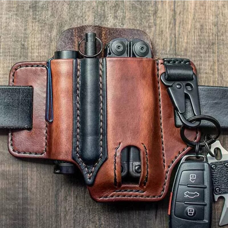 EDC Multi-Tool Belt Loop Leather Sheath