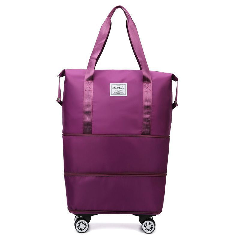 Travel bag with universal wheels