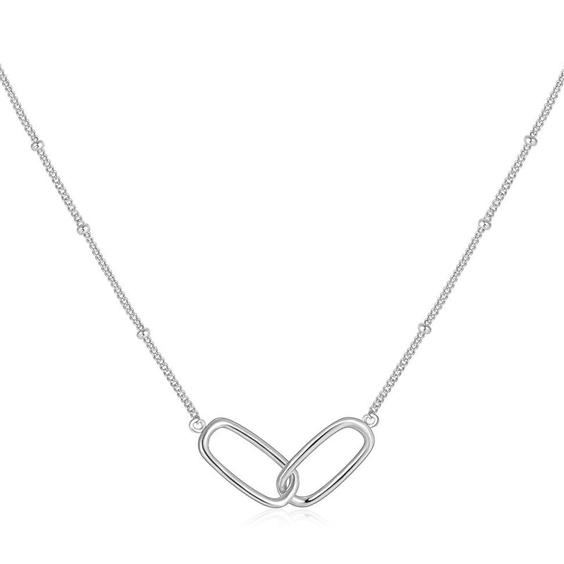 Minimalist Double Ring Necklace