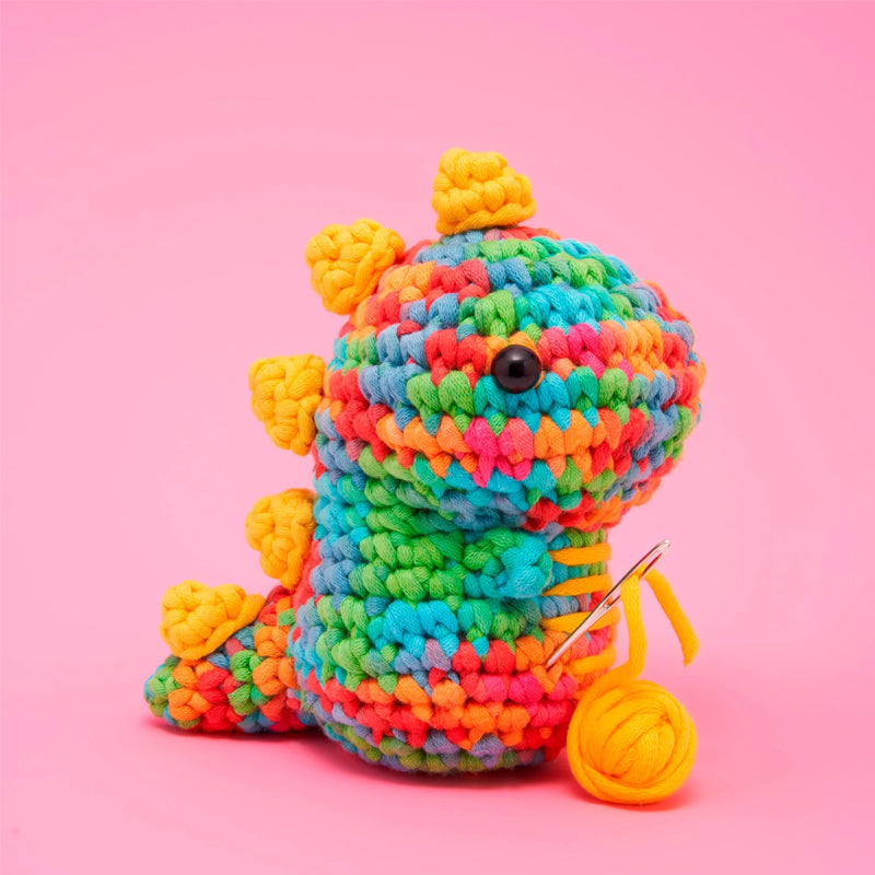 🌈Rainbow Dinosaur Crochet Kit