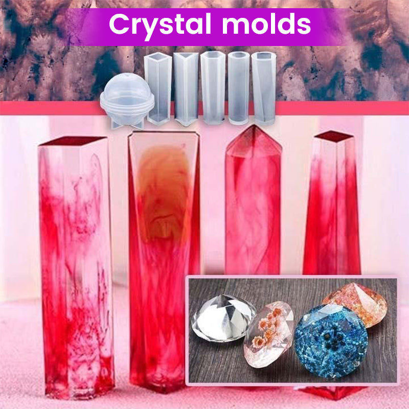 Handmade Crystal Glue Mold Set