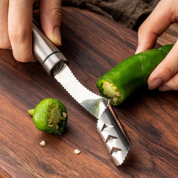 Stainless Steel Chili Corer Peppers Seed Remover