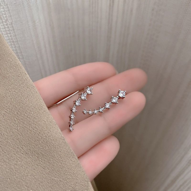 Seven Star Diamond Stud Earrings