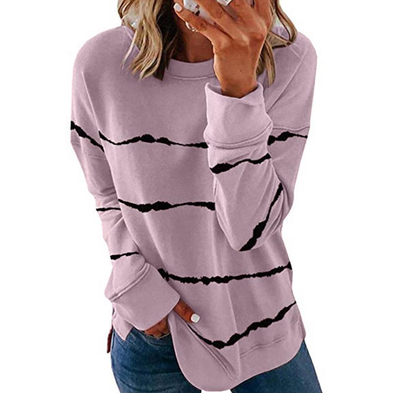 Women Casual Stripe Pullover