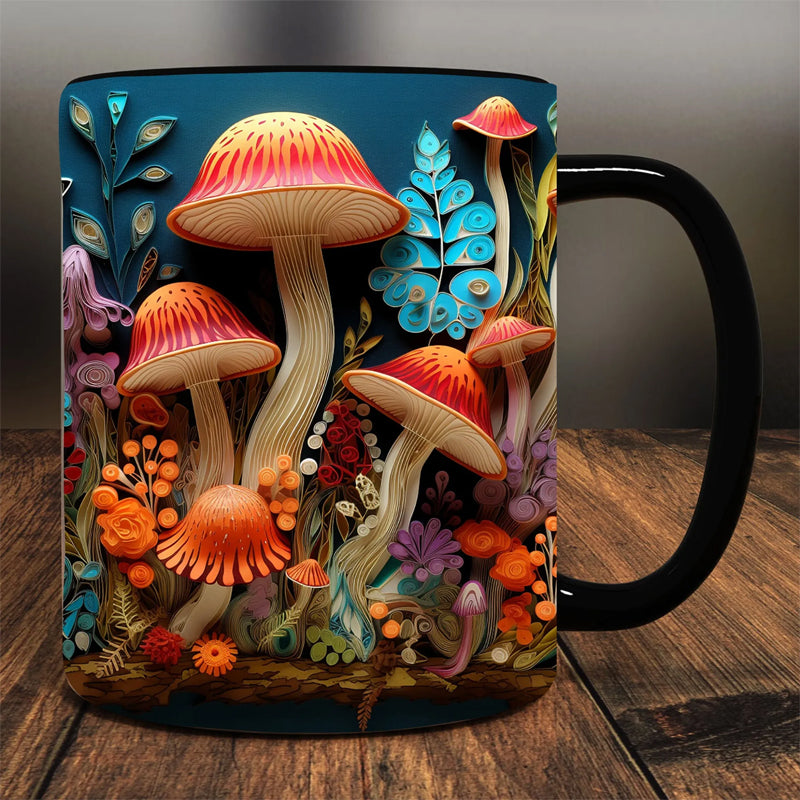 3D Magic Mushrooms Mug