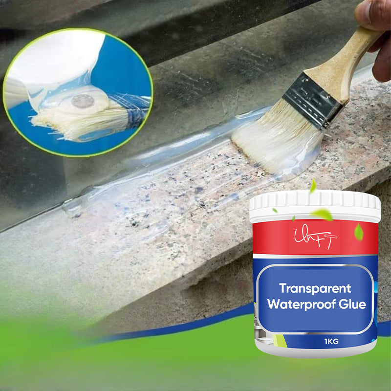 Transparent waterproof glue