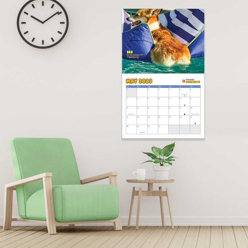 Corgi Butts 2024 Funny Dog Calendar