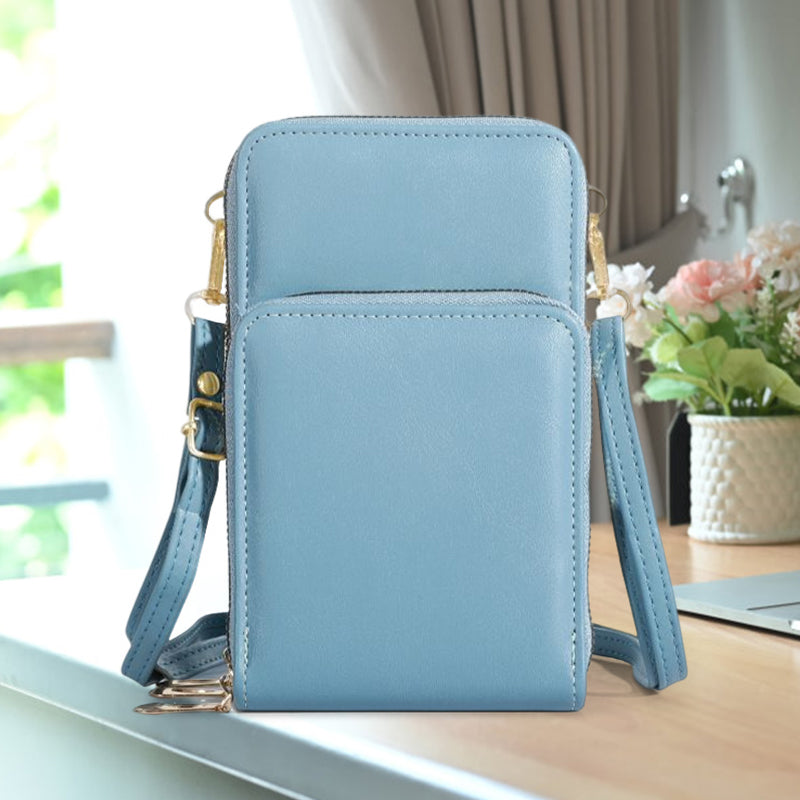 Three-layer Zipper Multifunctional Mobile Phone Bag