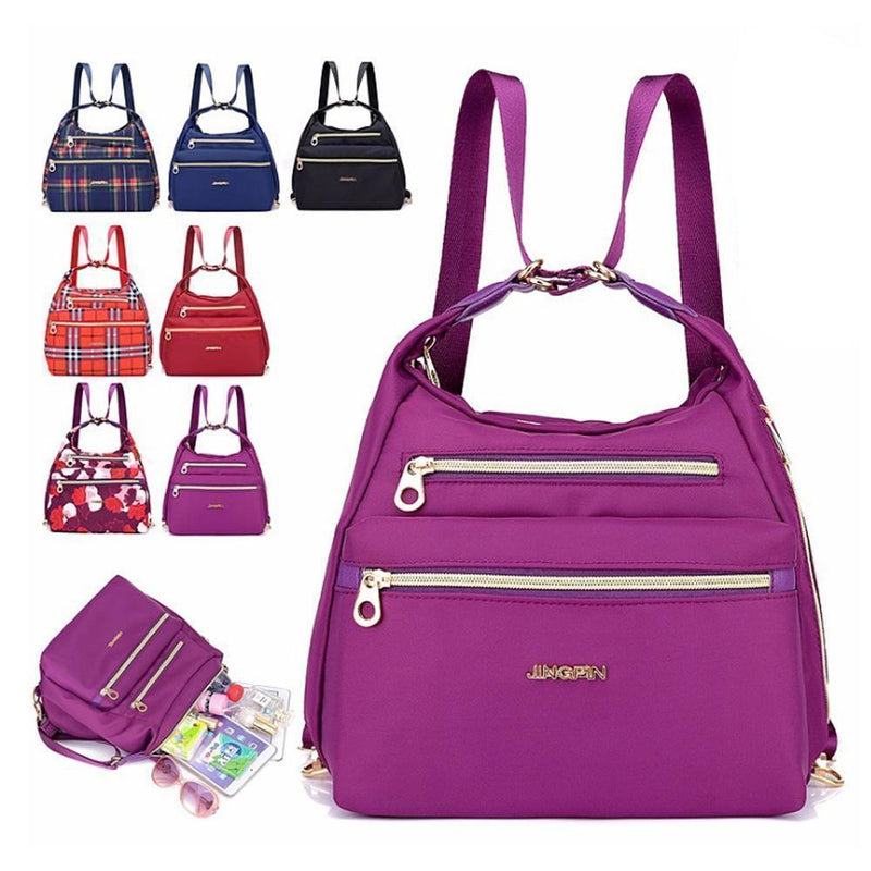 Bag with Double Zippers, Handbag and Shoulder Bag