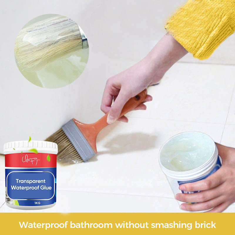 Transparent waterproof glue