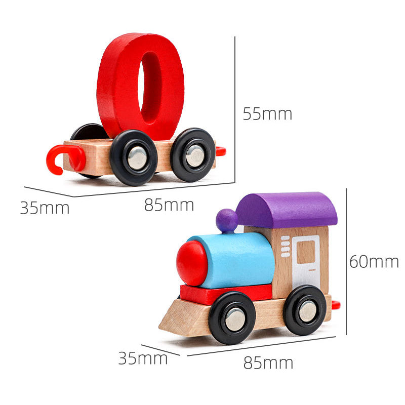 Wooden Digital Train Toy