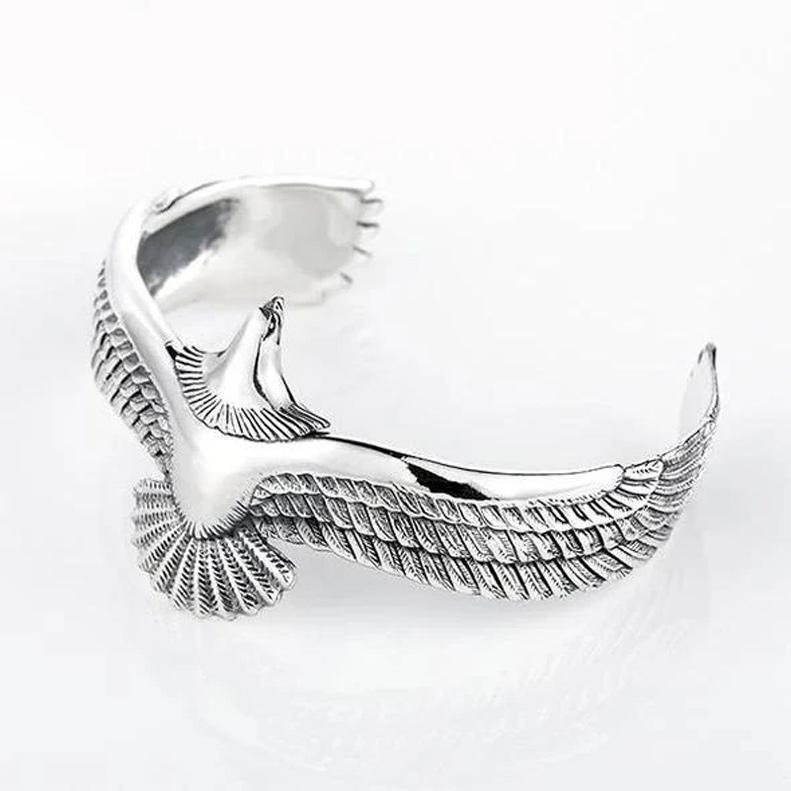 Adjustable Silver eagle bracelet