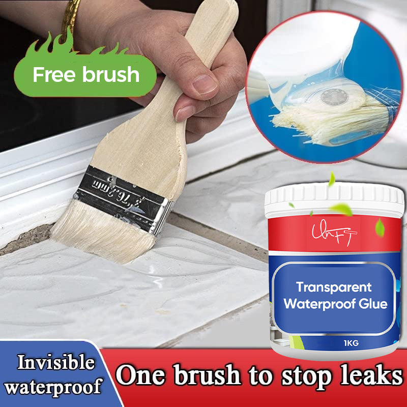 Transparent waterproof glue