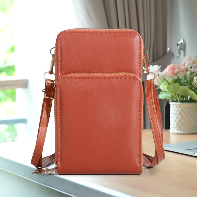 Three-layer Zipper Multifunctional Mobile Phone Bag