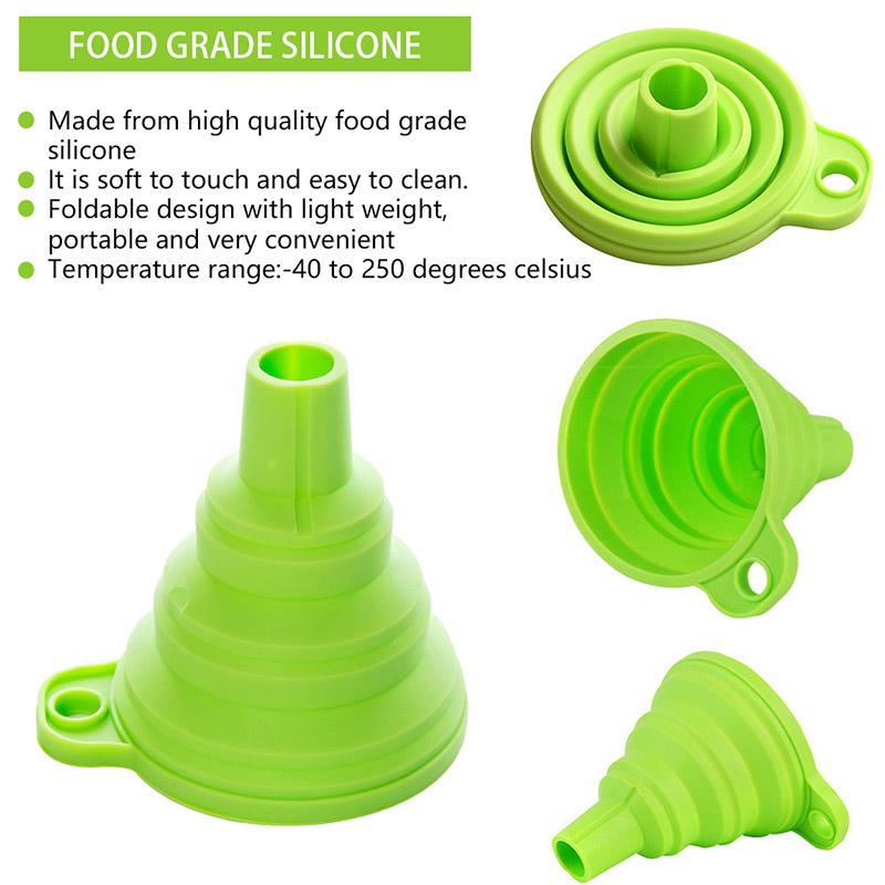 Kitchen Folding Silicone Funnel