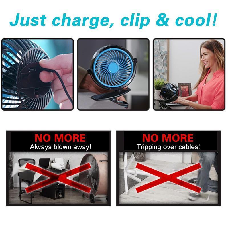 360° Mini Portable Personal Fan