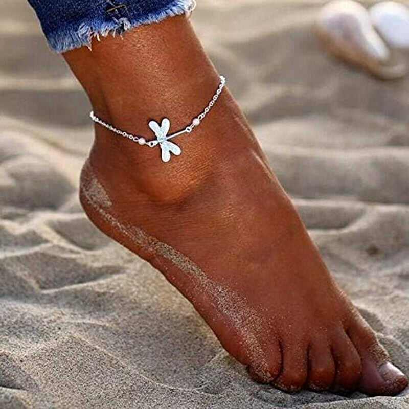 Simple Fashion Dragonfly Insect Women's Anklet