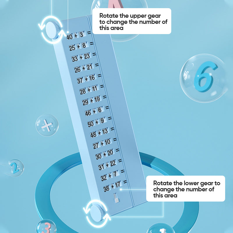 Tablero de práctica de matemáticas para niños