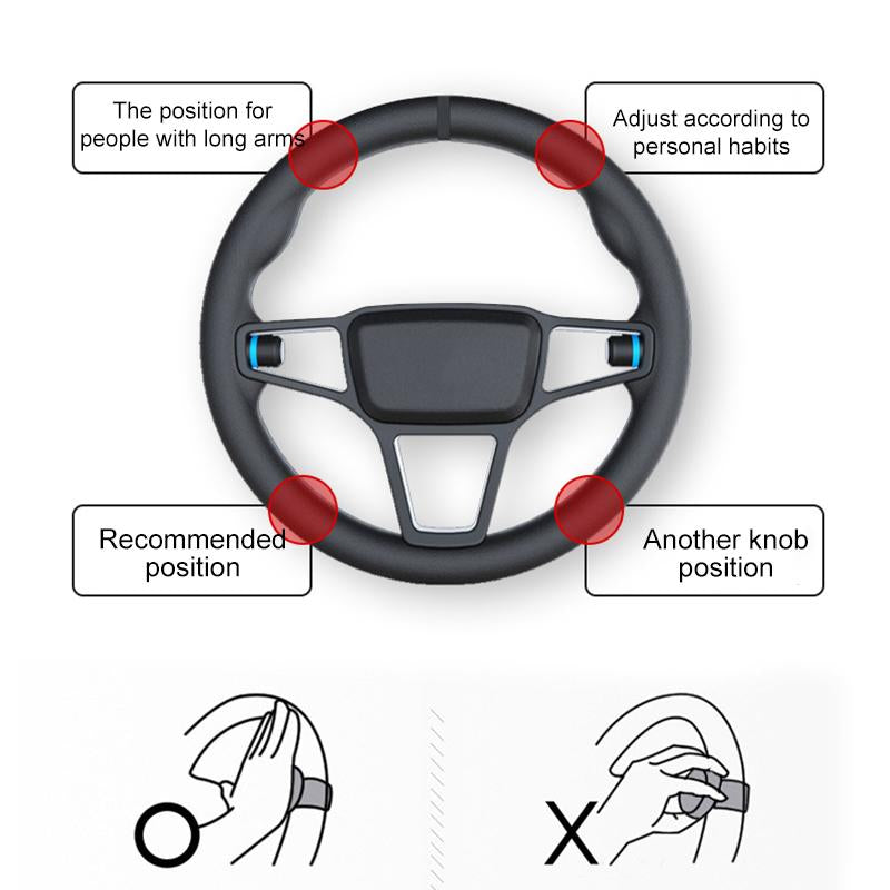 Universal 360° Steering Wheel Booster Knob