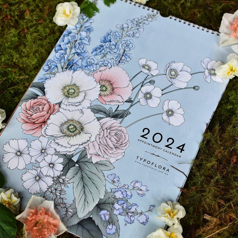 2024 ALWAYS FLOWERS APPOINTMENT WALL CALENDAR