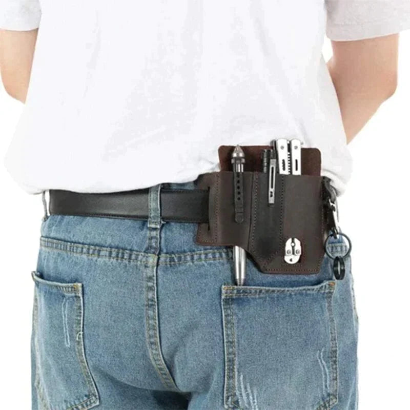 EDC Multi-Tool Belt Loop Leather Sheath