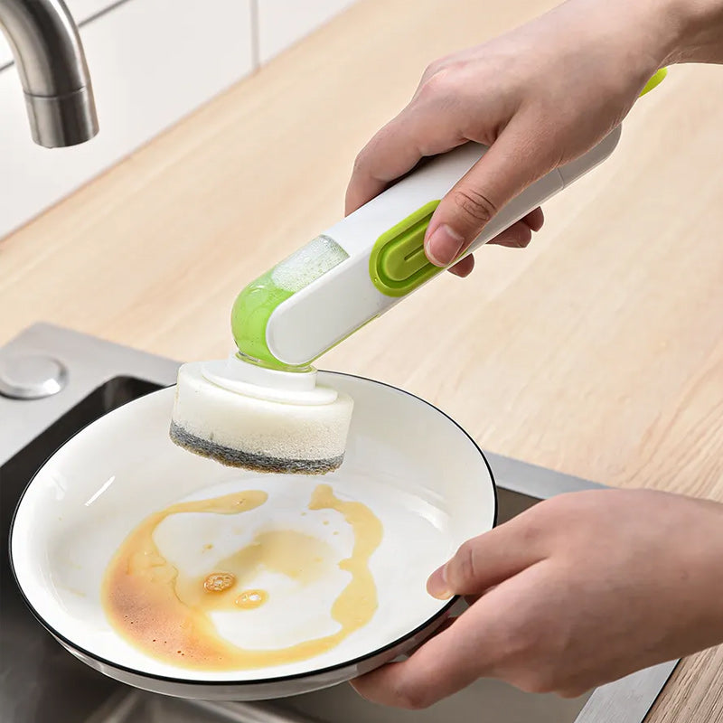 Multi-functional Long-handle Liquid-filled Cleaning Brush