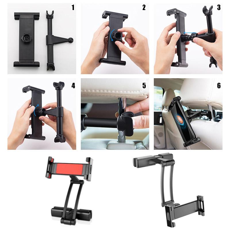 Aluminum alloy telescopic bracket for car rear seat