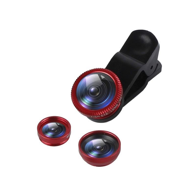 3 in 1 Clip on 180 Degree Fish Eye Lens