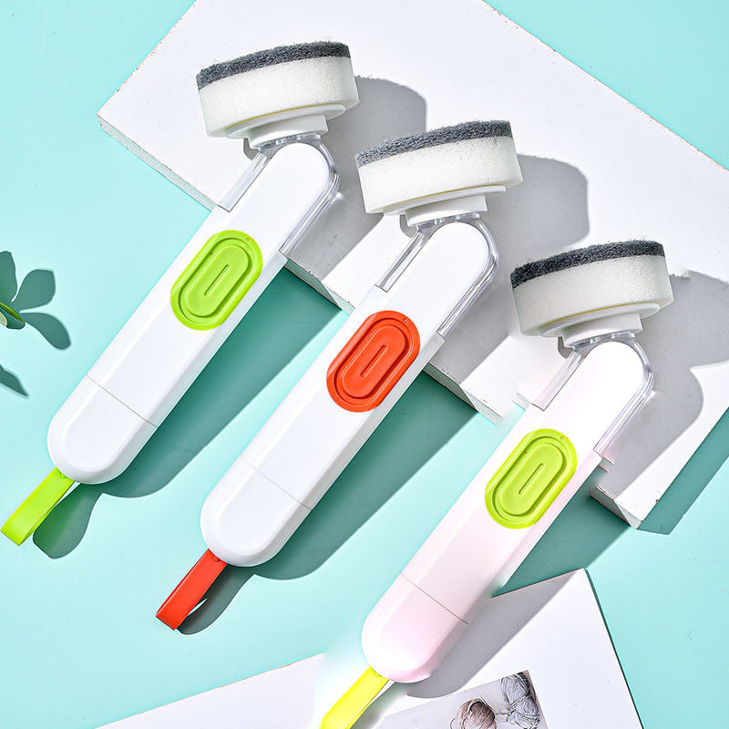 Multi-functional Long-handle Liquid-filled Cleaning Brush