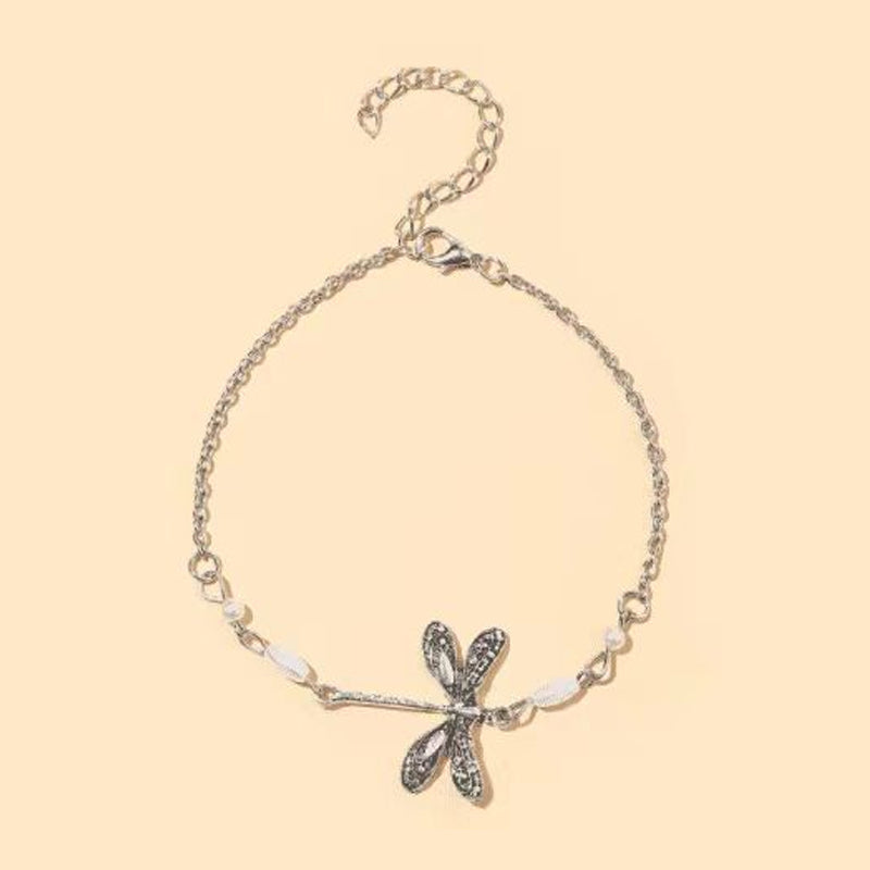 Simple Fashion Dragonfly Insect Women's Anklet