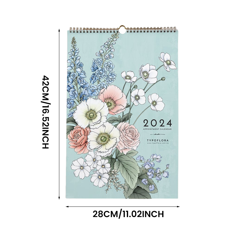 2024 ALWAYS FLOWERS APPOINTMENT WALL CALENDAR